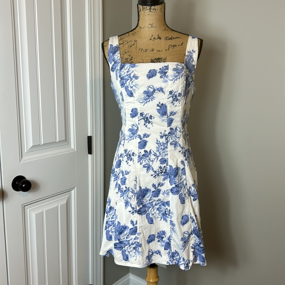 Abercrombie and Fitch Stretch Cotton A-Line Mini Dress (Size LT) - Picture 7 of 14
